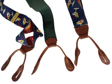Load image into Gallery viewer, 1980’s Embroidered Novelty Martini Suspenders
