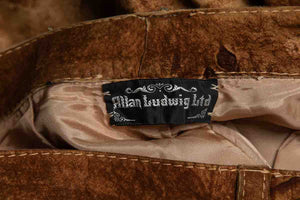 1970's  Handmade Patchwork Leather Men's Suit Size S