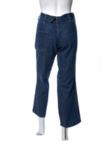 Load image into Gallery viewer, 1970&#39;s Dark Wash Denim Jeans Size M/L
