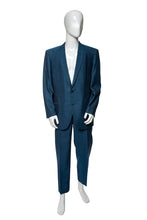 Load image into Gallery viewer, 1960&#39;s Custom Blue Sharkskin Suit Size M
