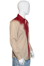 Load image into Gallery viewer, 1980&#39;s Two Tone Embellished Western Shirt - Size S/M
