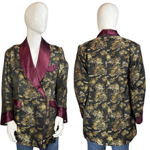 Load image into Gallery viewer, 1950&#39;s Japanese Silk Brocade Smoking Jacket - Size L
