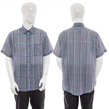 Load image into Gallery viewer, 1980&#39;s Levi&#39;s Gray Plaid Button Up Shirt Size L
