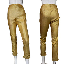 Load image into Gallery viewer, Gold pants on a mannequin against a plain background
