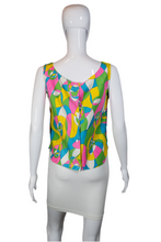 Load image into Gallery viewer, 1960&#39;s Neon Geometric Tank Top Size M
