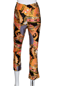 1960's Silky Psychedelic Poly Pants - Size XS