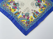 Load image into Gallery viewer, 1950’s High School Teeny Bopper Record Party Silk Scarf

