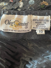 Load image into Gallery viewer, 1980’s Glittering Oleg Cassini Black Sequin Gown Size M
