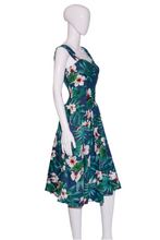 Load image into Gallery viewer, 1980&#39;s Royal Creations Hibiscus Print Cotton Aloha Dress Size S/M
