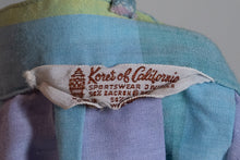 Load image into Gallery viewer, 1980&#39;s Pastel Plaid Pleated Skirt Size S
