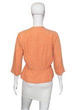Load image into Gallery viewer, 1940&#39;s Peach Linen Paul Sachs Jacket Size M

