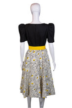 Load image into Gallery viewer, 1980&#39;s Daisy Print Party Dress Size S
