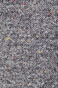 1960's Speckled Tweed Secretary Dress with Yellow Accents Size M