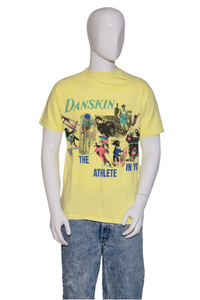 1980's Danskin Graphic Tee - Size L