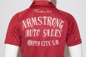 1970's Maroon Pullover Bowling Shirt Size S/M