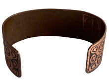 Load image into Gallery viewer, 1970’s Haida Pacific Northwest Engraved Copper Cuff Bracelet
