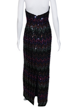 Load image into Gallery viewer, 1970&#39;s Mike Benet Strapless Sequin Gown Size S
