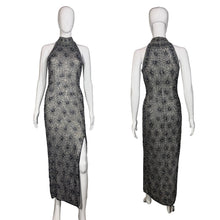 Load image into Gallery viewer, Silvery Gray beaded dress on a mannequin against a neutral background

