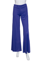 Load image into Gallery viewer, 1970&#39;s Purple Polyester Halter Top Disco Duo Size S
