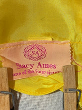 Load image into Gallery viewer, 1960&#39;s Speckled Tweed Secretary Dress with Yellow Accents Size M
