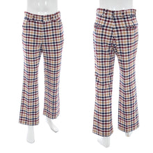 Load image into Gallery viewer, 1970&#39;s Levi&#39;s Panatella Plaid Flared Pants Size 34
