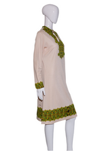 Load image into Gallery viewer, 1960&#39;s Don Manuel Screen Printed Poly Dress
