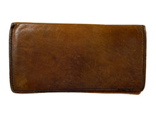 Load image into Gallery viewer, 1970's Western Tooled Leather Buffalo Skull Long Wallet
