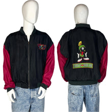 Load image into Gallery viewer, 1993 Looney Tunes Marvin the Martian Silk Jacket Size M/L
