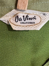 Load image into Gallery viewer, 1950's Two Tone Green DaVinci Linen Shirt Size XL
