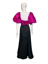 Load image into Gallery viewer, Pink and black dress on a mannequin against a plain background
