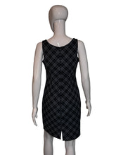 Load image into Gallery viewer, Mannequin wearing a black plaid dress against a plain background
