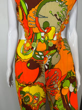 Load image into Gallery viewer, 1960's Tropical Two Piece Convertible Overall set Size M
