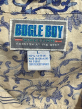 Load image into Gallery viewer, 1980's Bugle Boy Pinstriped Cotton Button Up Size L
