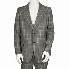 Load image into Gallery viewer, Gray checkered suit on a mannequin against a plain background
