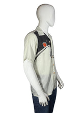 Load image into Gallery viewer, Mannequin wearing a light-colored shirt with a design on a white background
