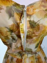 Load image into Gallery viewer, 1960&#39;s Floral Chiffon Party Dress - Size S/M
