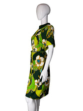 Load image into Gallery viewer, 1960&#39;s Psychedelic Floral Dress - Size XL
