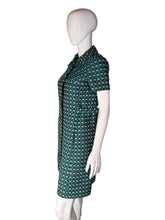 Load image into Gallery viewer, 1960&#39;s Green and Blue Checkered Dress - Size M
