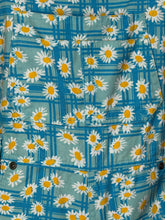 Load image into Gallery viewer, 1990's Dasiy &amp; Plaid Print Overall Shorts - Size S
