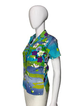 Load image into Gallery viewer, 1970&#39;s Asian Novelty Print Blouse - Size XS/X
