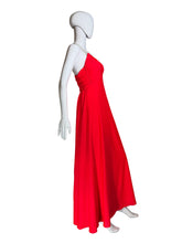Load image into Gallery viewer, An evening gown on a mannequin against a plain background.
