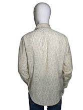 Load image into Gallery viewer, 1970's Men's Zodiac Print Button Up Dress Shirt- Size L
