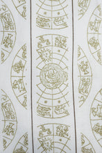 Load image into Gallery viewer, 1970's Men's Zodiac Print Button Up Dress Shirt- Size L
