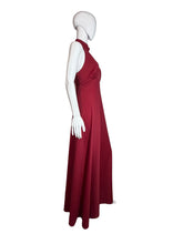 Load image into Gallery viewer, Mannequin wearing a red dress against a plain wall.
