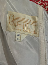 Load image into Gallery viewer, Label on a beige fabric with 'Clifton White' branding.
