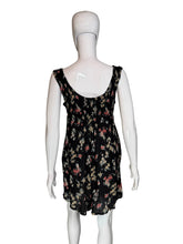 Load image into Gallery viewer, Mannequin wearing a black floral dress on a white background
