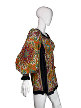Load image into Gallery viewer, Colorful patterned dress on a mannequin against a plain background
