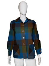 Load image into Gallery viewer, Plaid jacket on a mannequin against a plain background
