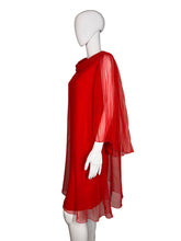 Load image into Gallery viewer, Red dress on a mannequin against a white background
