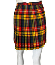 Load image into Gallery viewer, Plaid skirt on a mannequin against a white background
